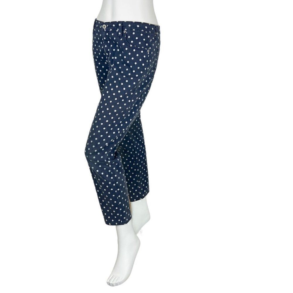 Adriano Goldschmied AG Polka Dot The Stevie Slim Straight Ankle Jeans Size 32